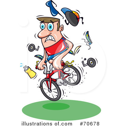 Bicyclist Clipart #70678 by jtoons
