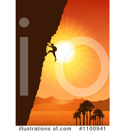 Rock Climber Clipart #1100941 by KJ Pargeter