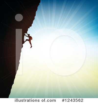 Royalty-Free (RF) Mountain Climbing Clipart Illustration by KJ Pargeter - Stock Sample #1243562
