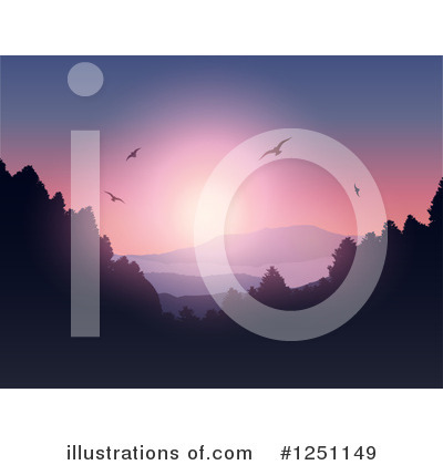 Royalty-Free (RF) Mountains Clipart Illustration by KJ Pargeter - Stock Sample #1251149