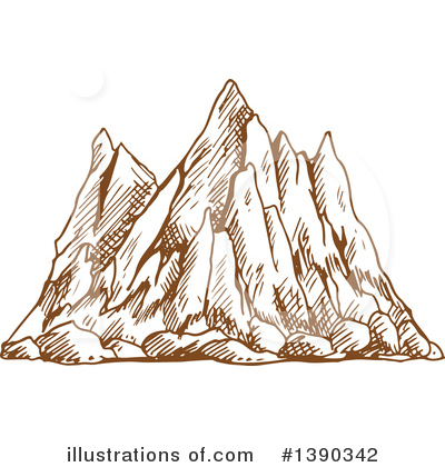 Royalty-Free (RF) Mountains Clipart Illustration by Vector Tradition SM - Stock Sample #1390342