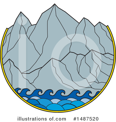 Royalty-Free (RF) Mountains Clipart Illustration by patrimonio - Stock Sample #1487520