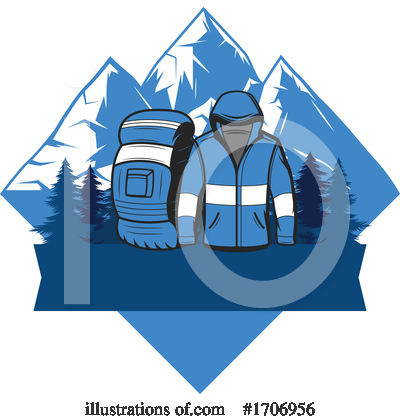 Hiking Clipart #1706956 by Vector Tradition SM