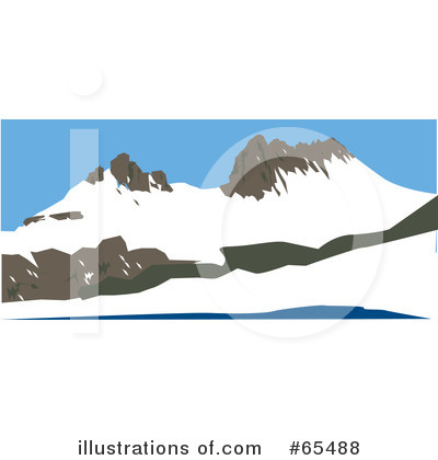 Royalty-Free (RF) Mountains Clipart Illustration by Dennis Holmes Designs - Stock Sample #65488