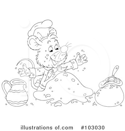Royalty-Free (RF) Mouse Clipart Illustration by Alex Bannykh - Stock Sample #103030