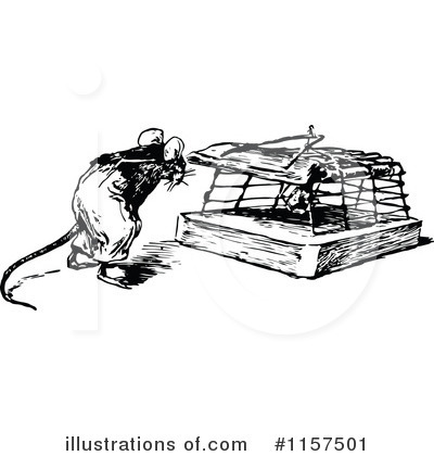Mouse Trap Clipart #1157501 by Prawny Vintage