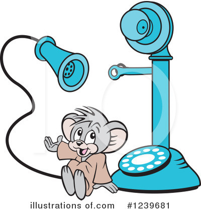 Telephone Clipart #1239681 by Johnny Sajem