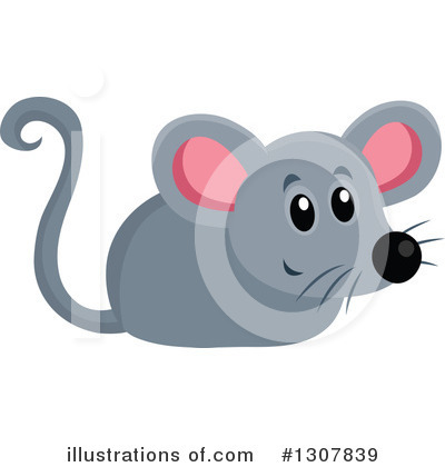 Royalty-Free (RF) Mouse Clipart Illustration by visekart - Stock Sample #1307839