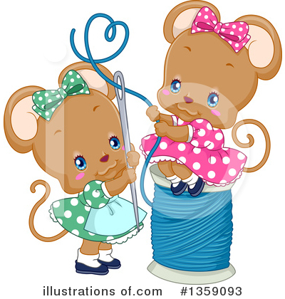 Royalty-Free (RF) Mouse Clipart Illustration by BNP Design Studio - Stock Sample #1359093