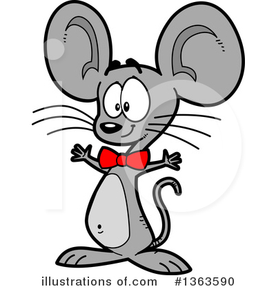 Royalty-Free (RF) Mouse Clipart Illustration by Clip Art Mascots - Stock Sample #1363590