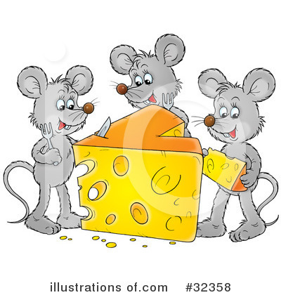 Royalty-Free (RF) Mouse Clipart Illustration by Alex Bannykh - Stock Sample #32358