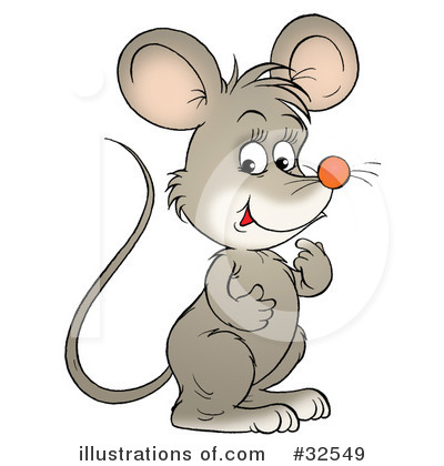 Royalty-Free (RF) Mouse Clipart Illustration by Alex Bannykh - Stock Sample #32549