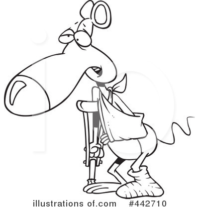 Crutches Clipart #442710 by toonaday