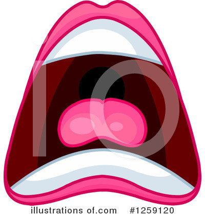 Royalty-Free (RF) Mouth Clipart Illustration by Pushkin - Stock Sample #1259120