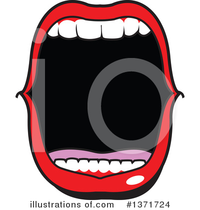 Royalty-Free (RF) Mouth Clipart Illustration by Clip Art Mascots - Stock Sample #1371724