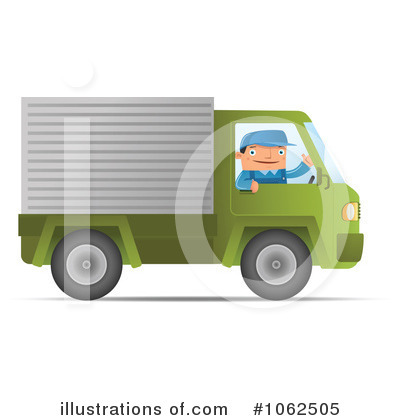 Moving Truck Clipart #1062505 by Qiun