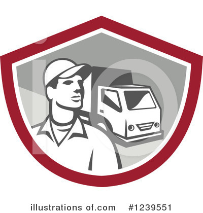 Moving Truck Clipart #1239551 by patrimonio