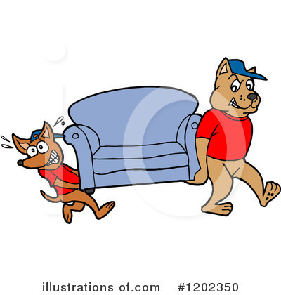 Movers Clipart #1202350 by LaffToon