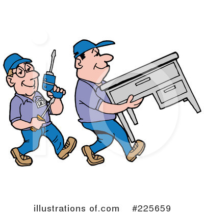 Royalty-Free (RF) Movers Clipart Illustration by LaffToon - Stock Sample #225659