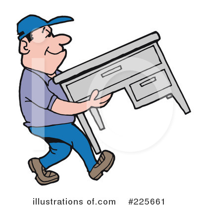 Movers Clipart #225661 by LaffToon