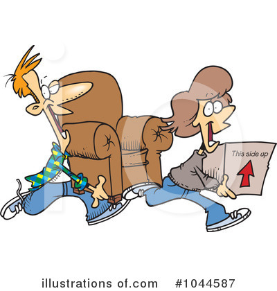 Movers Clipart #1044587 by toonaday