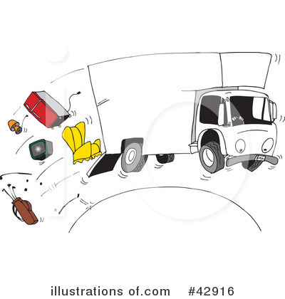 Tow Truck Clipart #42916 by Dennis Holmes Designs