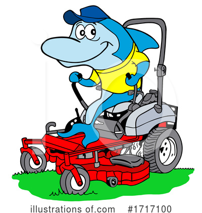 Mower Clipart #1717100 by LaffToon