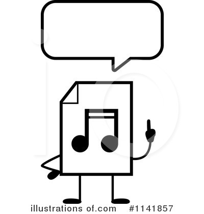 Royalty-Free (RF) Mp3 Clipart Illustration by Cory Thoman - Stock Sample #1141857