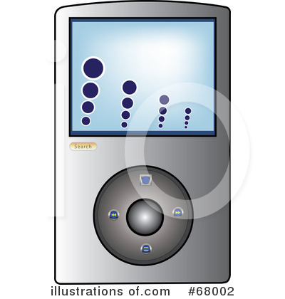 Royalty-Free (RF) Mp3 Player Clipart Illustration by Pams Clipart - Stock Sample #68002