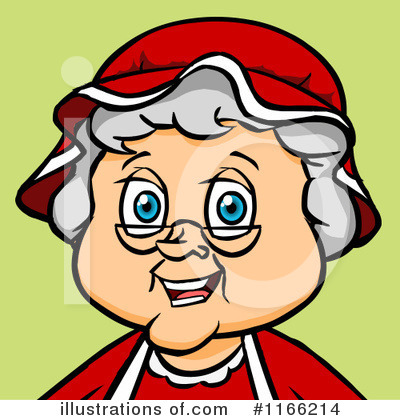 Royalty-Free (RF) Mrs Claus Clipart Illustration by Cartoon Solutions - Stock Sample #1166214