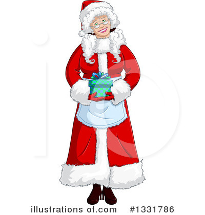 Royalty-Free (RF) Mrs Claus Clipart Illustration by Liron Peer - Stock Sample #1331786
