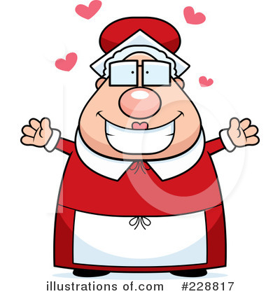 Royalty-Free (RF) Mrs Claus Clipart Illustration by Cory Thoman - Stock Sample #228817