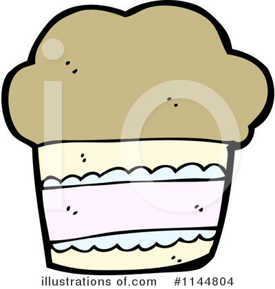 Royalty-Free (RF) Muffin Clipart Illustration by lineartestpilot - Stock Sample #1144804