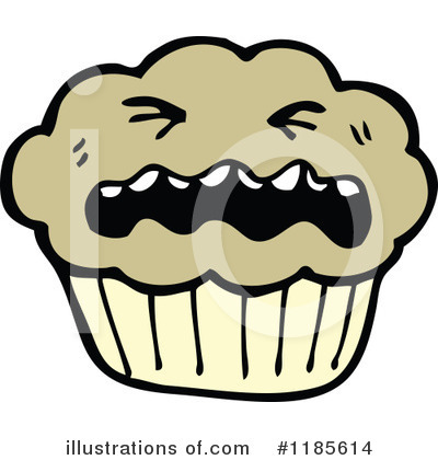Royalty-Free (RF) Muffin Clipart Illustration by lineartestpilot - Stock Sample #1185614