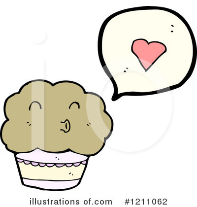 Royalty-Free (RF) Muffin Clipart Illustration by lineartestpilot - Stock Sample #1211062