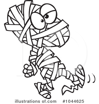 Royalty-Free (RF) Mummy Clipart Illustration by toonaday - Stock Sample #1044625