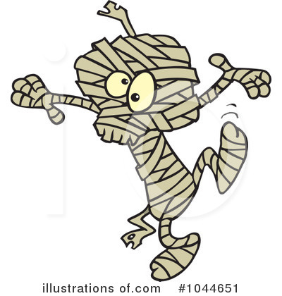Royalty-Free (RF) Mummy Clipart Illustration by toonaday - Stock Sample #1044651