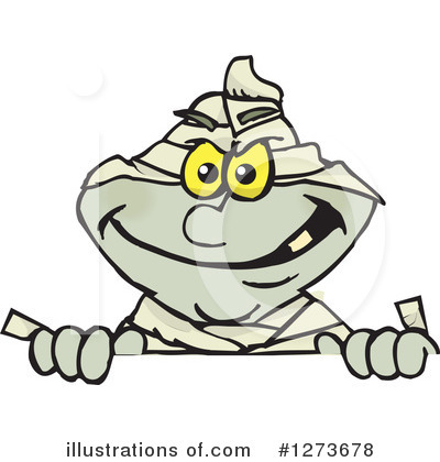 Royalty-Free (RF) Mummy Clipart Illustration by Dennis Holmes Designs - Stock Sample #1273678