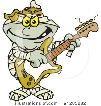 Royalty-Free (RF) Mummy Clipart Illustration by Dennis Holmes Designs - Stock Sample #1285282