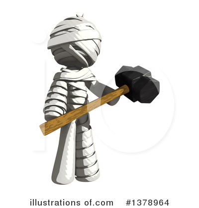 Royalty-Free (RF) Mummy Clipart Illustration by Leo Blanchette - Stock Sample #1378964