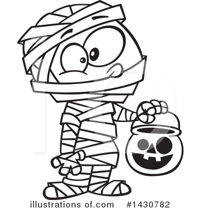 Royalty-Free (RF) Mummy Clipart Illustration by toonaday - Stock Sample #1430782