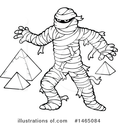 Royalty-Free (RF) Mummy Clipart Illustration by visekart - Stock Sample #1465084