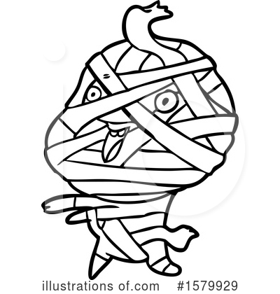 Royalty-Free (RF) Mummy Clipart Illustration by lineartestpilot - Stock Sample #1579929