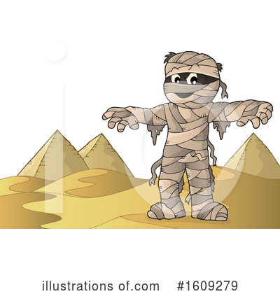 Royalty-Free (RF) Mummy Clipart Illustration by visekart - Stock Sample #1609279