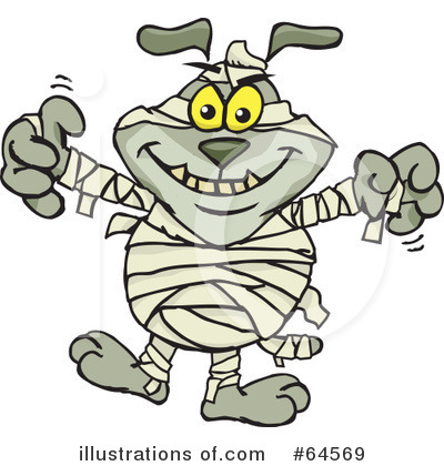 Royalty-Free (RF) Mummy Clipart Illustration by Dennis Holmes Designs - Stock Sample #64569