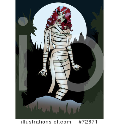 Royalty-Free (RF) Mummy Clipart Illustration by r formidable - Stock Sample #72871