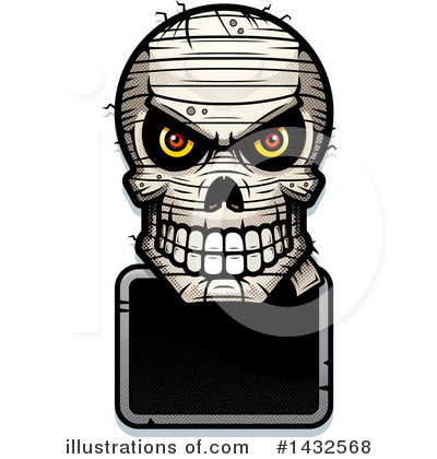 Royalty-Free (RF) Mummy Skull Clipart Illustration by Cory Thoman - Stock Sample #1432568