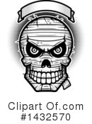 Mummy Skull Clipart #1432570 by Cory Thoman