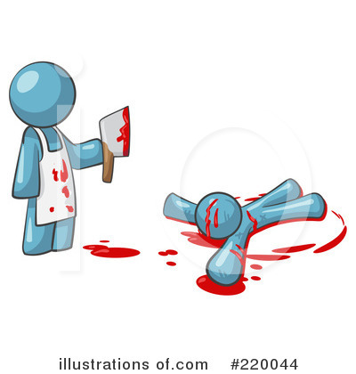 Royalty-Free (RF) Murder Clipart Illustration by Leo Blanchette - Stock Sample #220044