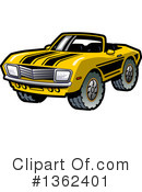 Muscle Car Clipart #1362401 by Clip Art Mascots